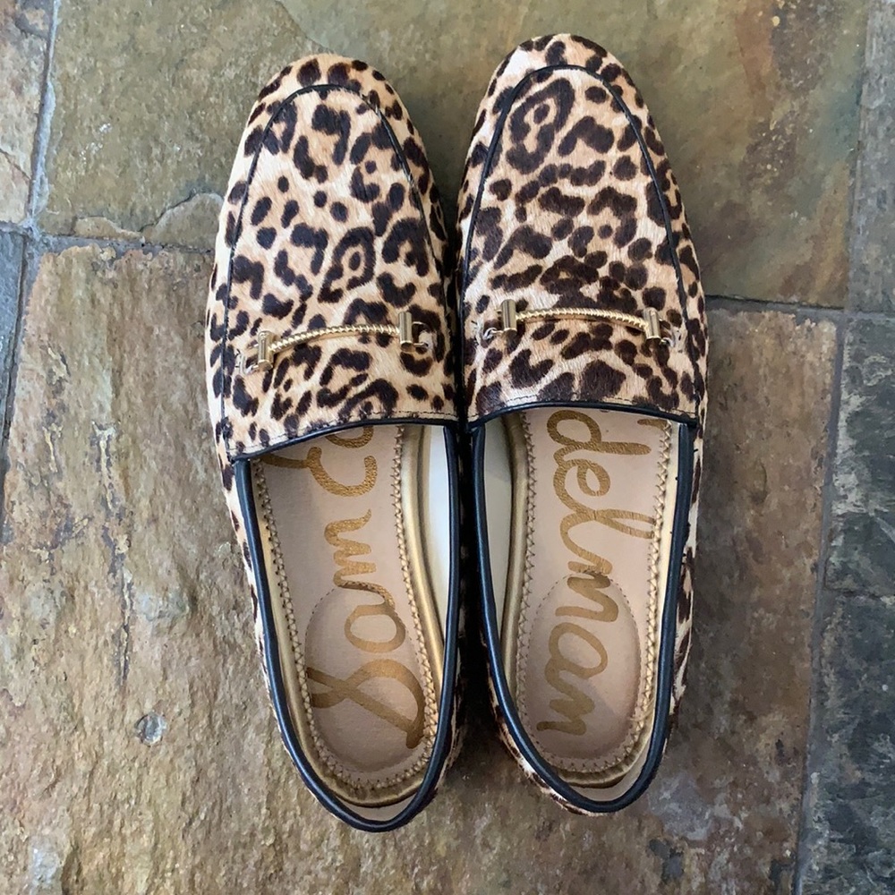 Sam Edelman animal print classic loafers